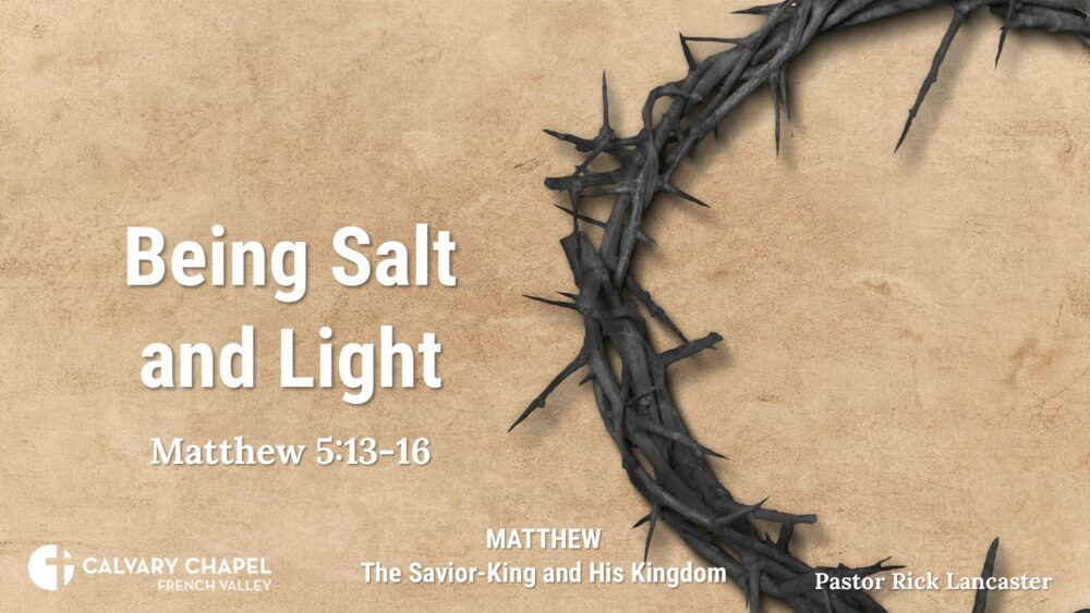 Being Salt and Light – Matthew 5:13-16 Image